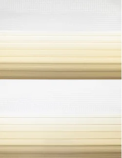 Ρολοκουρτίνα διπλή zebra ντεγκραντέ με πιέτα 78091-06 εκρού-μπεζ