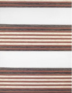 Ρολοκουρτίνα διπλή zebra με πιέτα 90181-04 εκρού-γκρι-ροδί