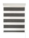Ρολοκουρτίνα διπλή zebra BAMBU PLISE-06 ανθρακί Ρολοκουρτίνα διπλή zebra BAMBU PLISE-06 ανθρακί