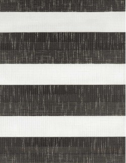 Ρολοκουρτίνα διπλή zebra τύπου λινό NOPE-61-11 μαύρο-εκρού