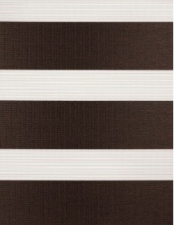 Ρολοκουρτίνα διπλή zebra RM-40 καφέ σκούρο