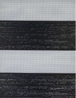 Ρολοκουρτίνα διπλή zebra RM-69 μαύρο-ασημί