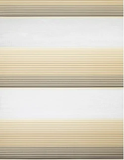 Ρολοκουρτίνα διπλή zebra ντεγκραντέ με πιέτα Z-203-03 εκρού-μπεζ-λαδί