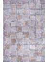 Χαλί shaggy γκρι μπεζ τετράγωνα Αkina 7056/958 με το μέτρο - Colore Colori