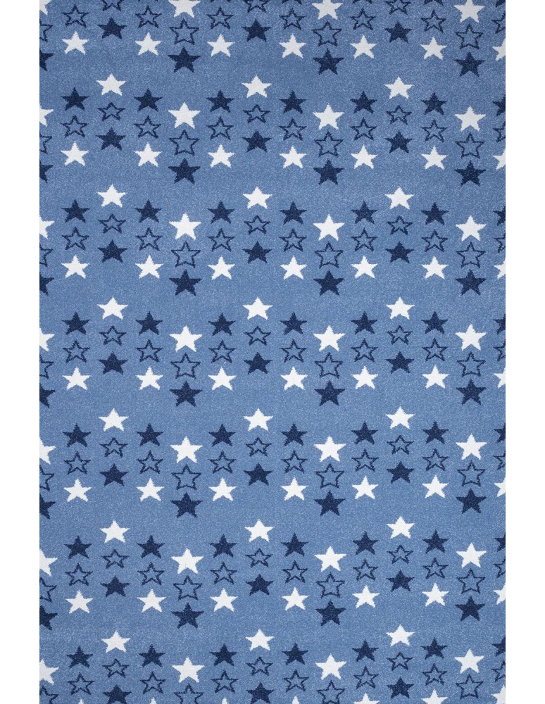 Παιδικό χαλί Diamond kids 8469/330 ραφ μπλε αστεράκια με το μέτρο - Colore Colori