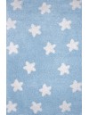 Shaggy παιδικό χαλί Cocoon 8392/30 γαλάζιο με πατουσάκια με το μέτρο - Colore Colori