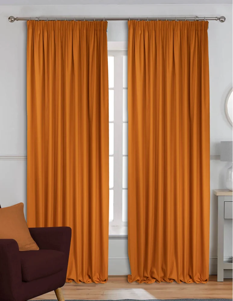 Έτοιμη κουρτίνα (200x280) - Λονέτα DECO πορτοκαλί + Δώρο δέστρα φουρκέτα, σε 78 χρώματα Έτοιμη κουρτίνα (200x280) - Λονέτα DECO πορτοκαλί + Δώρο δέστρα φουρκέτα, σε 78 χρώματα