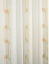 Έτοιμη ραμμένη κουρτίνα με ειδική τρέσα διπλής τοποθέτησης LUXURY - Γάζα Happy εκρού-λαχανί-πορτοκαλί-κίτρινο ημιδιάφανη