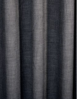 Έτοιμη ραμμένη κουρτίνα με ειδική τρέσα διπλής τοποθέτησης LUXURY - Ζακάρ Affinity ανθρακί αδιάφανο