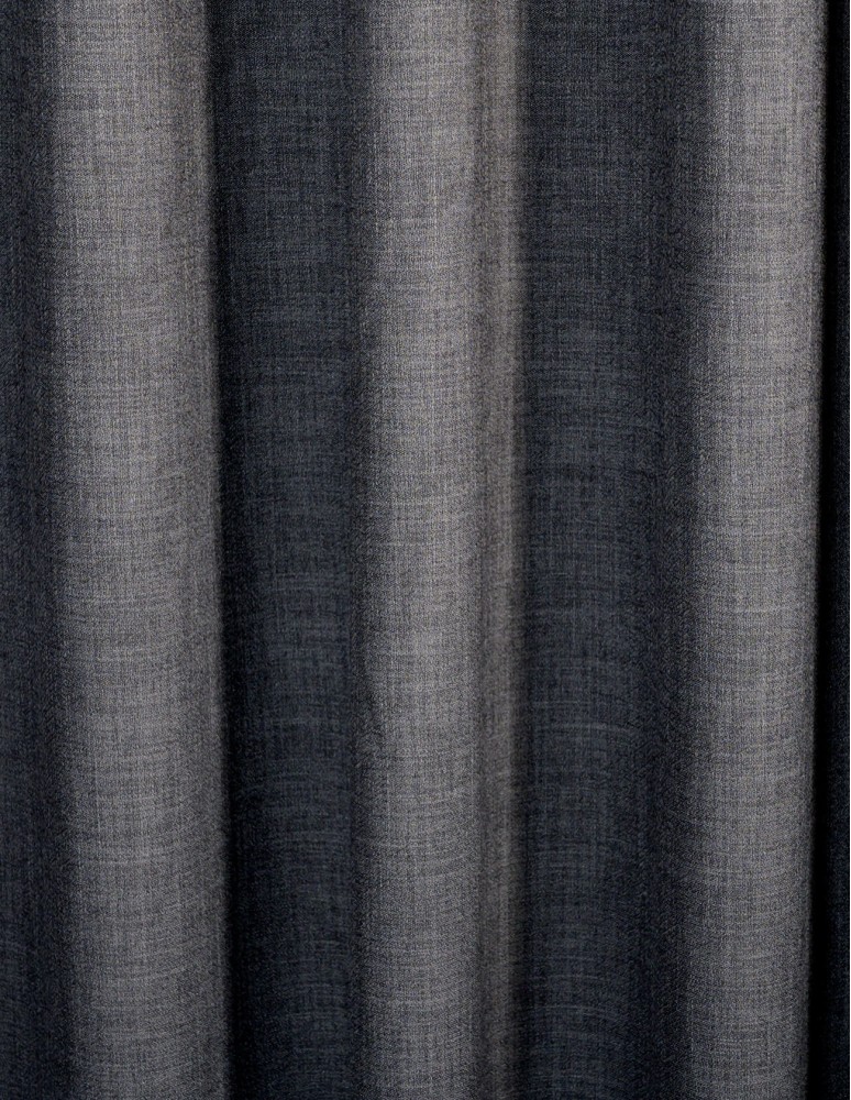 Έτοιμη ραμμένη κουρτίνα με ειδική τρέσα διπλής τοποθέτησης LUXURY - Ζακάρ Affinity ανθρακί αδιάφανο