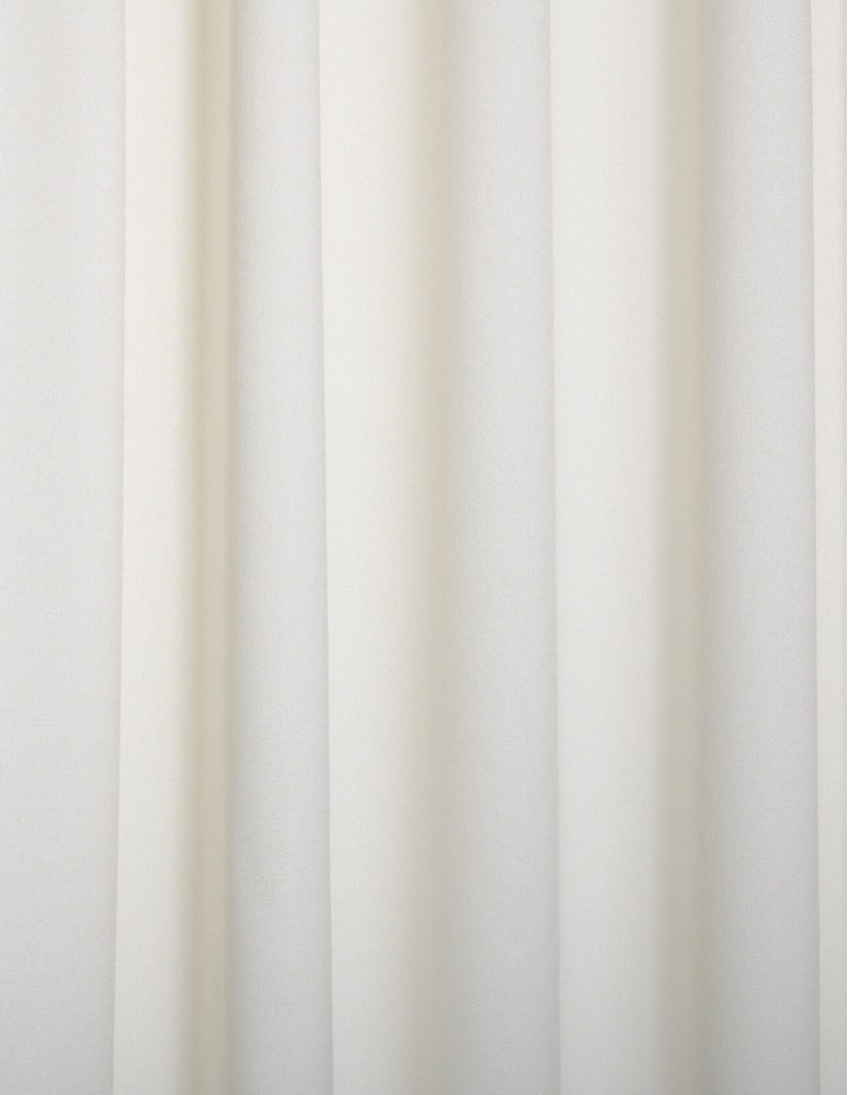 Έτοιμη ραμμένη κουρτίνα με ειδική τρέσα διπλής τοποθέτησης LUXURY - Ζακάρ Affinity ιβουάρ αδιάφανο