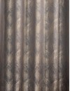 Έτοιμη ραμμένη κουρτίνα με ειδική τρέσα διπλής τοποθέτησης LUXURY - Ζακάρ μελανζέ ανθρακί-ασημί αδιάφανο