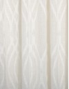 Έτοιμη ραμμένη κουρτίνα με ειδική τρέσα διπλής τοποθέτησης LUXURY - Ζακάρ Modern Linen εκρού ημιδιάφανο