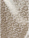 Έτοιμη ραμμένη κουρτίνα με κρίκους (140x278)- Ταφτάς ζακάρ με λινό χρυσό-εκρού αδιάφανος