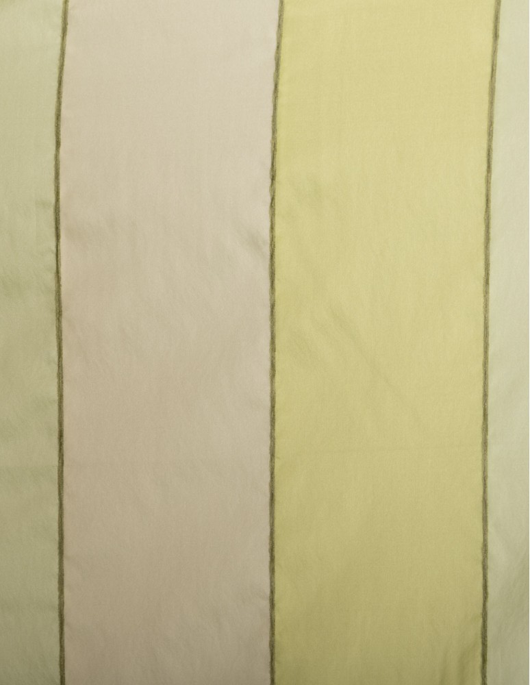 Έτοιμη ραμμένη κουρτίνα με κρίκους (200x280) - Ταφτάς λαχανί-κίτρινο αδιάφανος