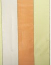 Έτοιμη ραμμένη κουρτίνα με κρίκους (200x280) - Ταφτάς πορτοκαλί-λαχανί αδιάφανος