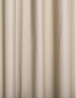 Έτοιμη ραμμένη κουρτίνα με κρίκους (200x280) - Ζακάρ ανοιχτό λαδί-μπεζ μονόχρωμο αδιάφανο