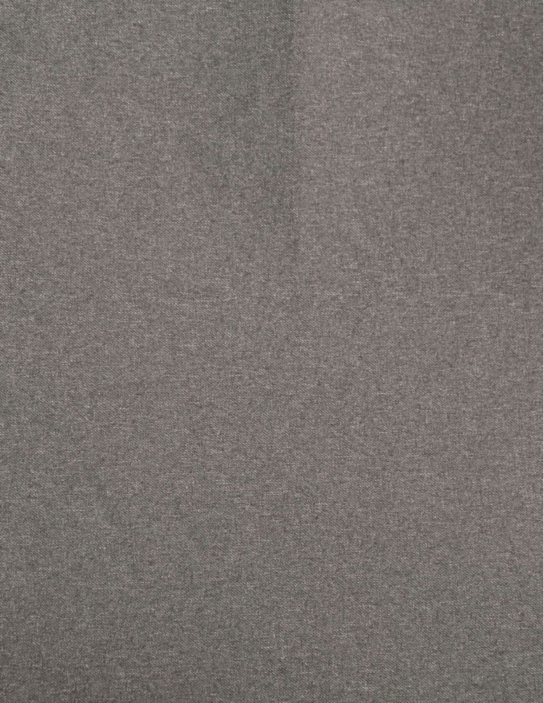 Έτοιμη ραμμένη κουρτίνα με κρίκους (200x280) - Ζακάρ γκρι μονόχρωμο αδιάφανο