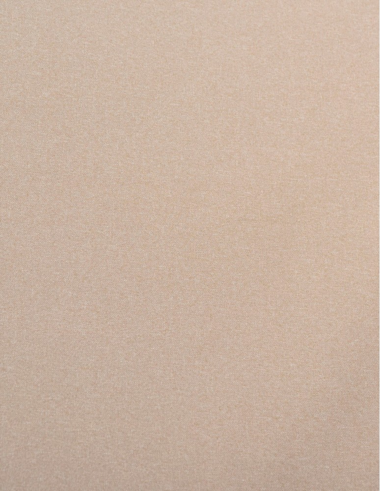 Έτοιμη ραμμένη κουρτίνα με κρίκους (200x280) - Ζακάρ καφέ-μπεζ μονόχρωμο αδιάφανο