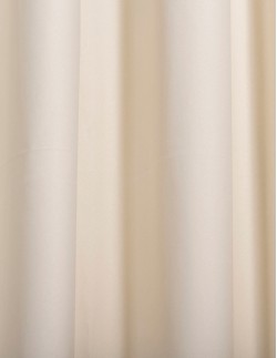 Έτοιμη ραμμένη κουρτίνα με κρίκους (200x280) - Ζακάρ κρεμ μονόχρωμο αδιάφανο