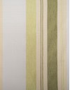 Έτοιμη ραμμένη κουρτίνα με κρίκους (200x280) - Ζακάρ με βελουτέ ρίγα εκρού-πράσινο αδιάφανο