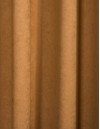 Έτοιμη ραμμένη κουρτίνα με κρίκους (200x283)- Velour Suet καμηλό αδιάφανη