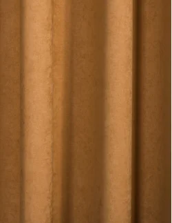 Έτοιμη ραμμένη κουρτίνα με κρίκους (200x283)- Velour Suet καμηλό αδιάφανη