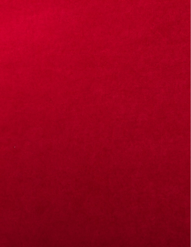Έτοιμη ραμμένη κουρτίνα με κρίκους (200x283)- Velour Suet κόκκινη αδιάφανη