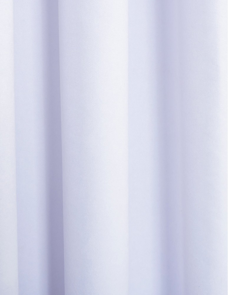Έτοιμη ραμμένη κουρτίνα με κρίκους (200x283)- Velour Suet λευκή αδιάφανη