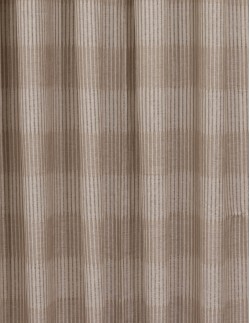 Έτοιμη ραμμένη κουρτίνα με κρίκους (270x280)- Γάζα Ζακάρ ντεγκραντέ μπεζ ημιδιάφανη
