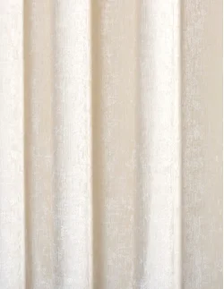 Έτοιμη ραμμένη κουρτίνα με τρέσα (200x270) - Viscose senil εκρού μονόχρωμη αδιάφανη