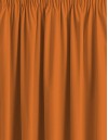 Έτοιμη ραμμένη κουρτίνα με τρέσα (200x280)- Λονέτα ψάθα Bamboo πορτοκαλί αδιάφανη