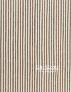 Έτοιμη ραμμένη κουρτίνα με τρέσα (200x280)- Πλαϊνό εκρού με σενίλ ρίγα αδιάφανο