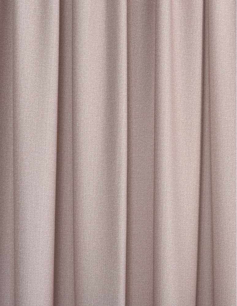 Έτοιμη ραμμένη κουρτίνα με τρέσα (200x280)- Πλαϊνό ζακάρ ροζ ανοιχτό αδιάφανο