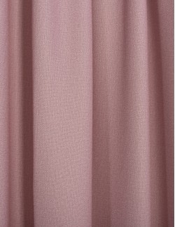 Έτοιμη ραμμένη κουρτίνα με τρέσα (200x280)- Πλαϊνό ζακάρ ροζ-λιλά αδιάφανο
