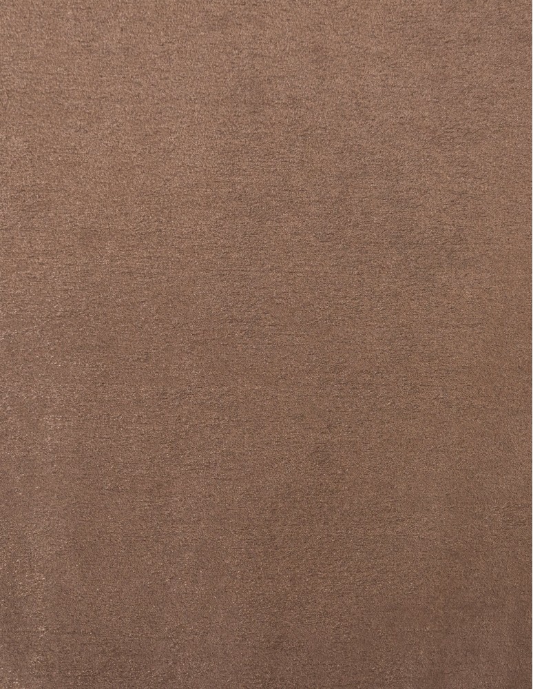Έτοιμη ραμμένη κουρτίνα με τρέσα (200x290)- Βαρύ ζακάρ μονόχρωμο καφέ αδιάφανο