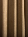 Έτοιμη ραμμένη κουρτίνα με τρέσα (200x290) - Velour Suet ελιάς αδιάφανη με ειδική τρέσα διπλής τοποθέτησης