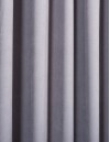 Έτοιμη ραμμένη κουρτίνα με τρέσα (200x290) - Velour Suet γκρι ανοιχτό αδιάφανη με ειδική τρέσα διπλής τοποθέτησης