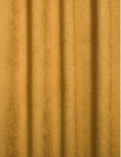 Έτοιμη ραμμένη κουρτίνα με τρέσα (200x290) - Velour Suet κεχριμπάρι αδιάφανη με ειδική τρέσα διπλής τοποθέτησης