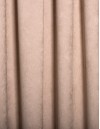 Έτοιμη ραμμένη κουρτίνα με τρέσα (200x290) - Velour Suet μπεζ σκούρο αδιάφανη με ειδική τρέσα διπλής τοποθέτησης