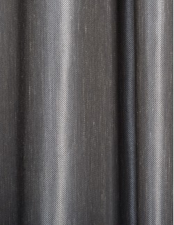 Έτοιμη ραμμένη κουρτίνα με τρέσα (200x310) - Ζακάρ γκρι -λαδί μονόχρωμη αδιάφανη