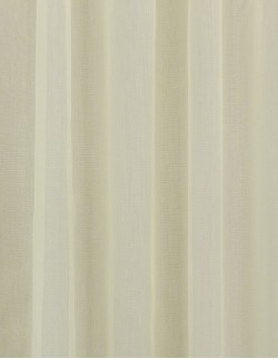 Έτοιμη ραμμένη κουρτίνα με τρέσα (300x280)- Βουάλ μονόχρωμη μπεζ/λαδί ημιδιάφανη