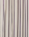 Έτοιμη ραμμένη κουρτίνα με τρέσα (300x280)- Οργάντζα ριγέ εκρού/μωβ ημιδιάφανη