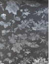 Έτοιμη ραμμένη κουρτίνα με τρέσα (300x280)- Ζακάρ Φλοράλ γκρι αδιάφανο