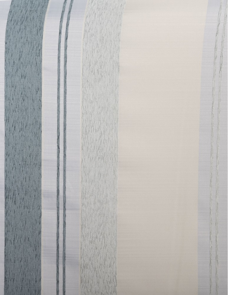 Έτοιμη ραμμένη κουρτίνα με τρέσα (300x280) - Ζακάρ σιέλ-μπλε ραφ αδιάφανο