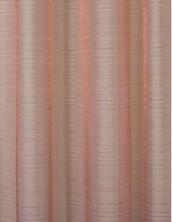 Έτοιμη ραμμένη κουρτίνα με τρέσα (300x284)- Οργάντζα ζακάρ μπεζ/σομόν/ροζ ημιδιάφανη