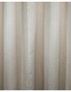 Έτοιμη ραμμένη κουρτίνα με τρέσα (300x290)- Οργάντζα ζακάρ γκρι αρζάν διάφανη