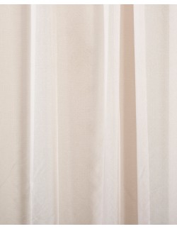 Έτοιμη ραμμένη κουρτίνα με τρέσα (300x292)- Βουάλ μονόχρωμη σομόν ημιδιάφανη