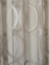 Έτοιμη ραμμένη κουρτίνα με τρέσα (300x295)- Οργάντζα ζακάρ γκρι αρζάν ημιδιάφανη