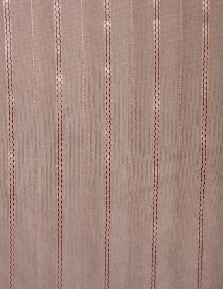 Έτοιμη ραμμένη κουρτίνα με τρέσα (300x300)- Οργάντζα ριγέ σάπιο μήλο ημιδιάφανη